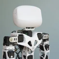 open source 3d printed poppy humanoid robot (head)
